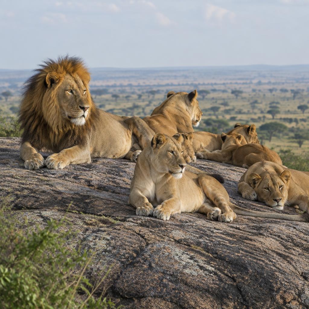 Lions in the Serengeti